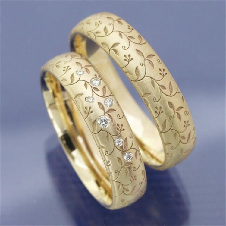 

designer jewelry dangle rings Costly diamond ring 18 k golden eagle carved rattan wedding ring set