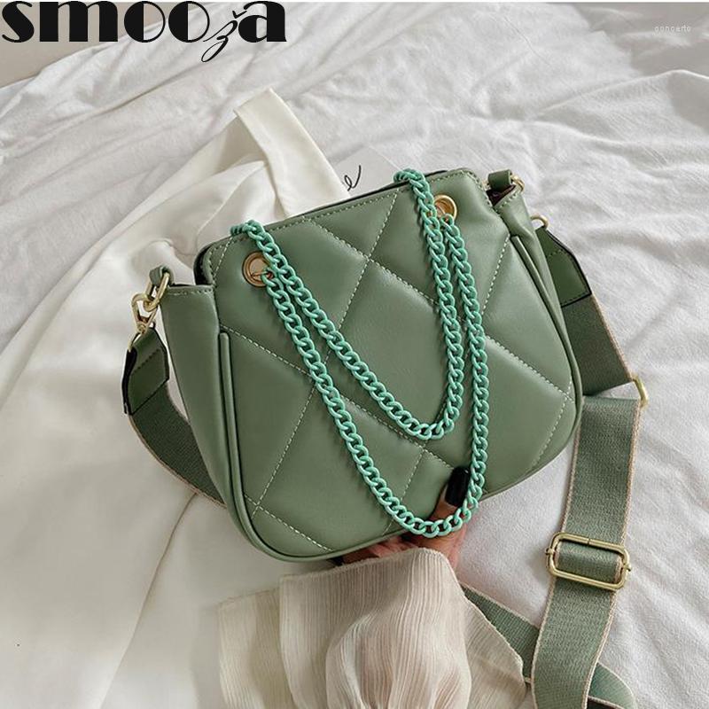

Evening Bags Women Casual Handbags Lingge Chain Bag Female Fashion Mini Messenger Pu Leather Shoulder, Black