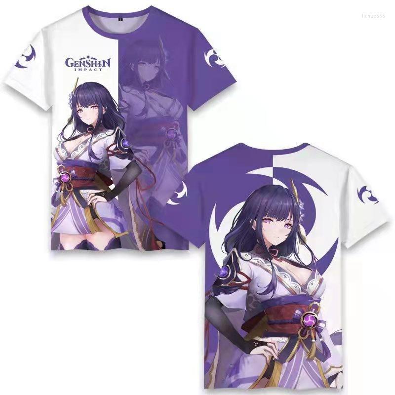 

Men's T Shirts Genshin Impact Short-sleeved T-shirt For Men Fashion Casual Oversized 3D Two-dimensional Game Printing Homme, Etxktx482