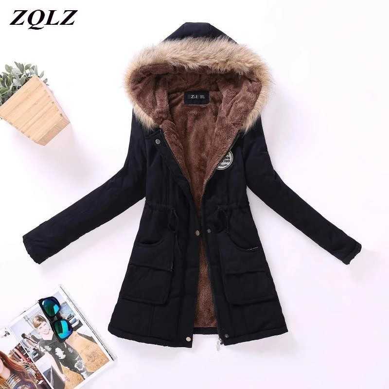 

Women's Down Parkas ZQLZ Hooded Down Cotton Padded Jacket Women 2022 Winter Slim Casual Warm Wadded Overcoat Femme Long Parka Black Coat Female T221011, Yellow