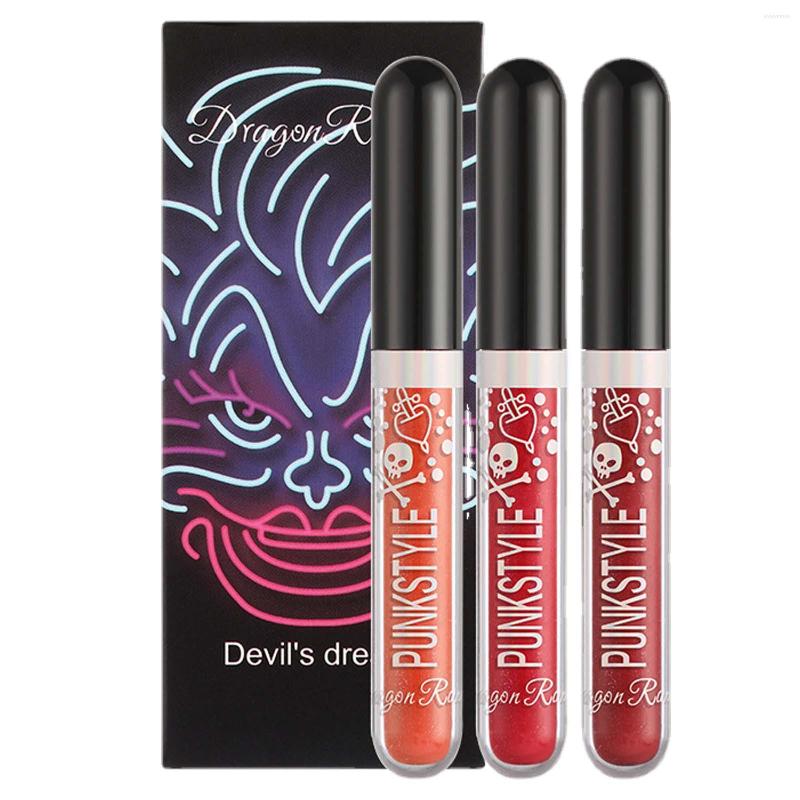 

Lip Gloss Glitter Set 3 Pcs Liquid Lipstick Lipgloss For Women Halloween Shiny Stain Long Lasting Waterproof