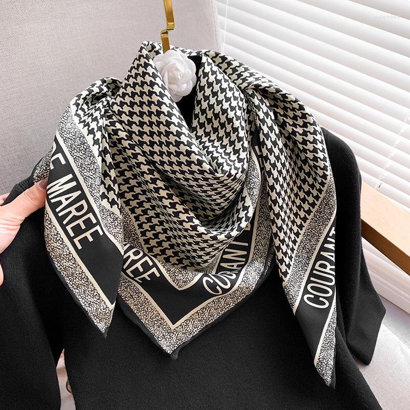 

Scarves 90cm Foulard Print Luxury Designers Scarf 100 Pure Silk Designer Brand Twill En Soie Scarfs 90