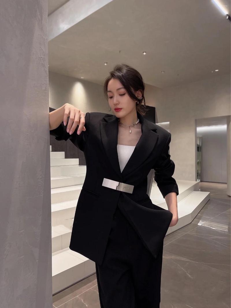 

Women' Suits 2022FW Autumn Women Fashion Luxury High Quality Loose Black Blazer Coat For Female Ddxgz2 9.04