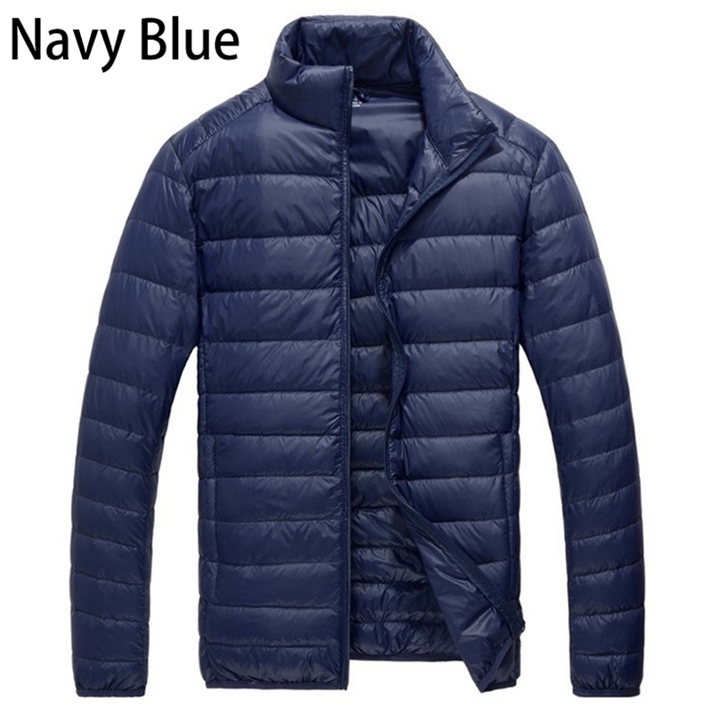 

Mens Down Parkas Autumn Winter Men Down Jacket Stand Collar Thick Casual Puffer Jackets Warm Lightweight Down Coat for Youth Male Clothing 221010, Army green