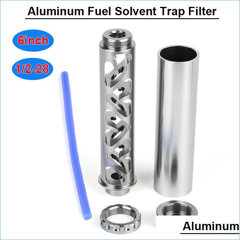 

Fuel Filter 6 Inch 1/2-28 Trap Soent Motive Oil Filter Car Aluminum Fuel Vehicle Set Titanium For Napa4003 Wix24003 Drop Delivery 202 Dhnby