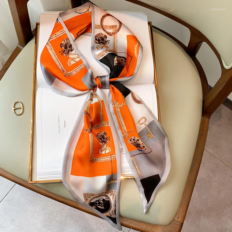

Scarves Silk Scarf Ribbon 15 150cm Fashion Print Handle Bag Lady Foulard Bandana Skinny Scarfs Women Neckerchief