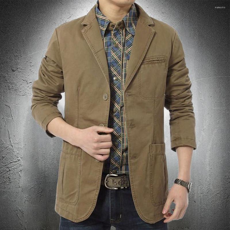 

Men's Suits Men's Blazer Jacket Casual Cotton Suit Outwear Single Breasted Coat Men Tops Fashion Clothing Veste Homme Costume, Green