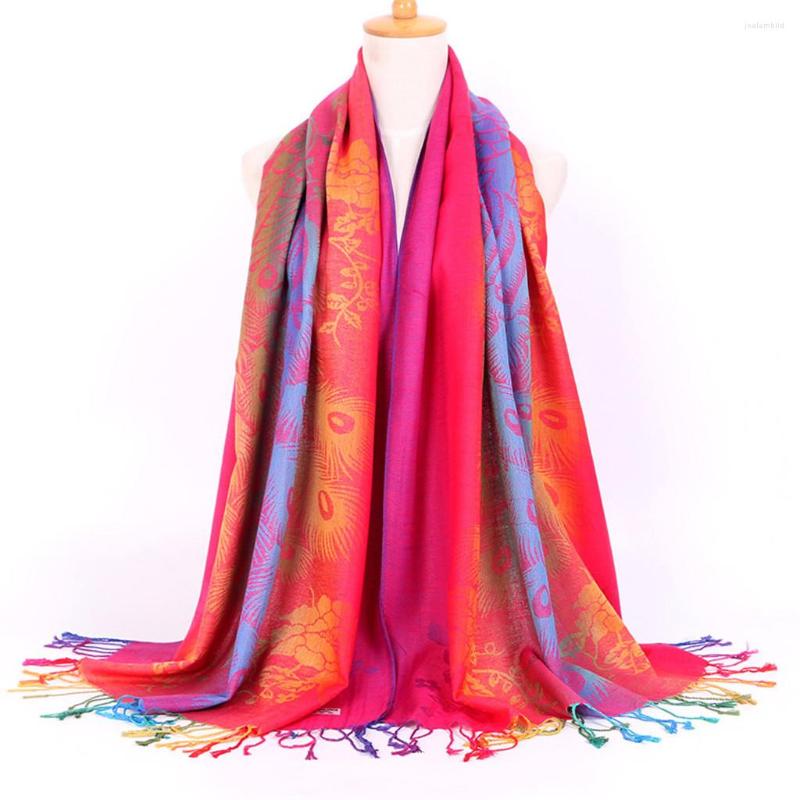 

Scarves Women Lady Fashion Folk-Custom Retro Tassel Scarf Wrap Shawl Travel