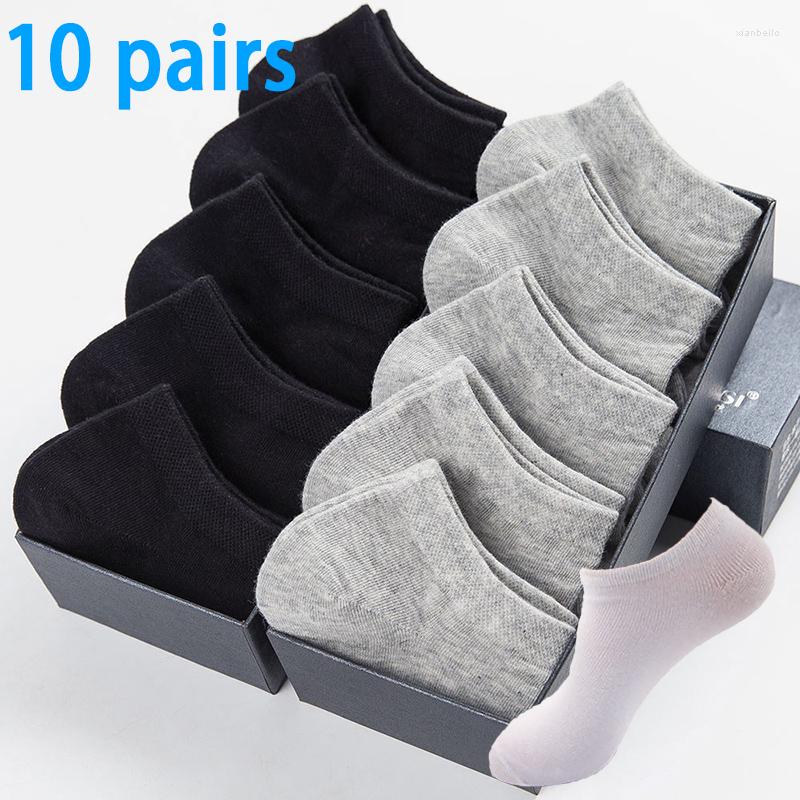 

Men's Socks Wholesale Prices 10 Pairs 20pcs Women Breathable Sports Solid Color Boat Comfortable Cotton Ankle White, White 10 pairs