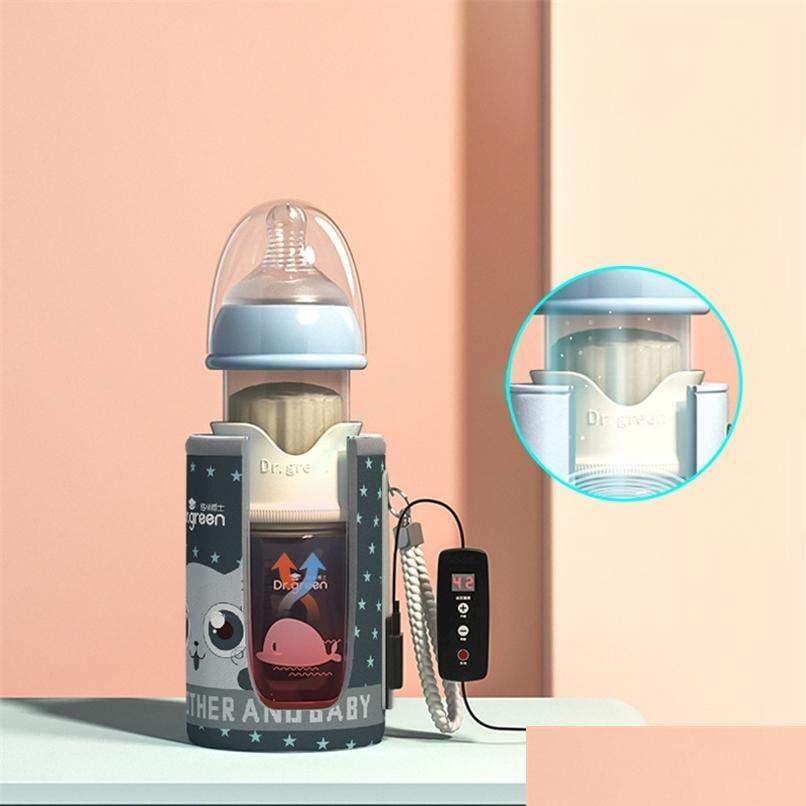 

Baby Bottles# Usb Insation Baby Bottle Warmer Glass Wide Mouth Ppsu Drop Resistant Constant Temperature Quick Flush Milk Cute 211023 Dhlms