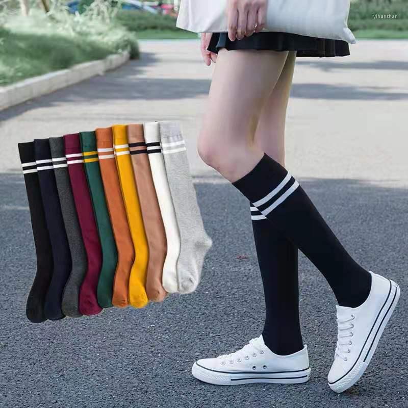 

Women Socks 2Pairs Knee Winter Warm Long Calf Fashion Trend Ladies Girls EUR 35-41, Black