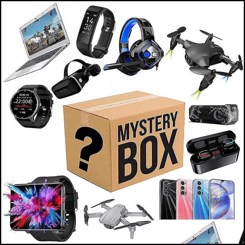 

2023 Party Favor Mystery Box Electronics Boxes Random Birthday Surprise Favors Lucky For Adts Gift Such As Drones Smart Watches-C Dr Dhhwn