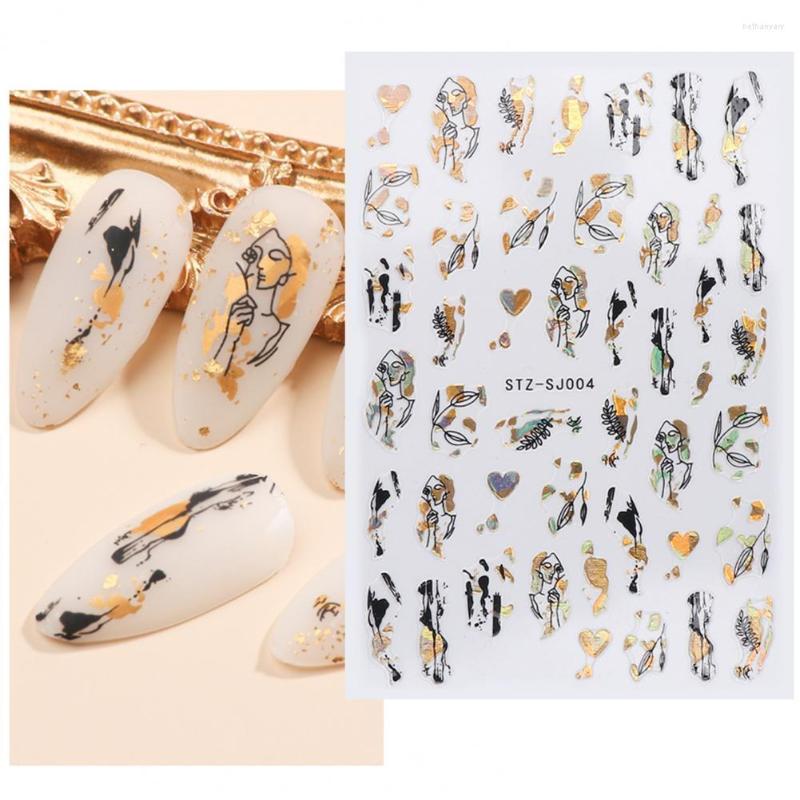 

Nail Art Decorations 2Pcs Stylish Stickers Easy To Use Lightweight Decor Leopard Print