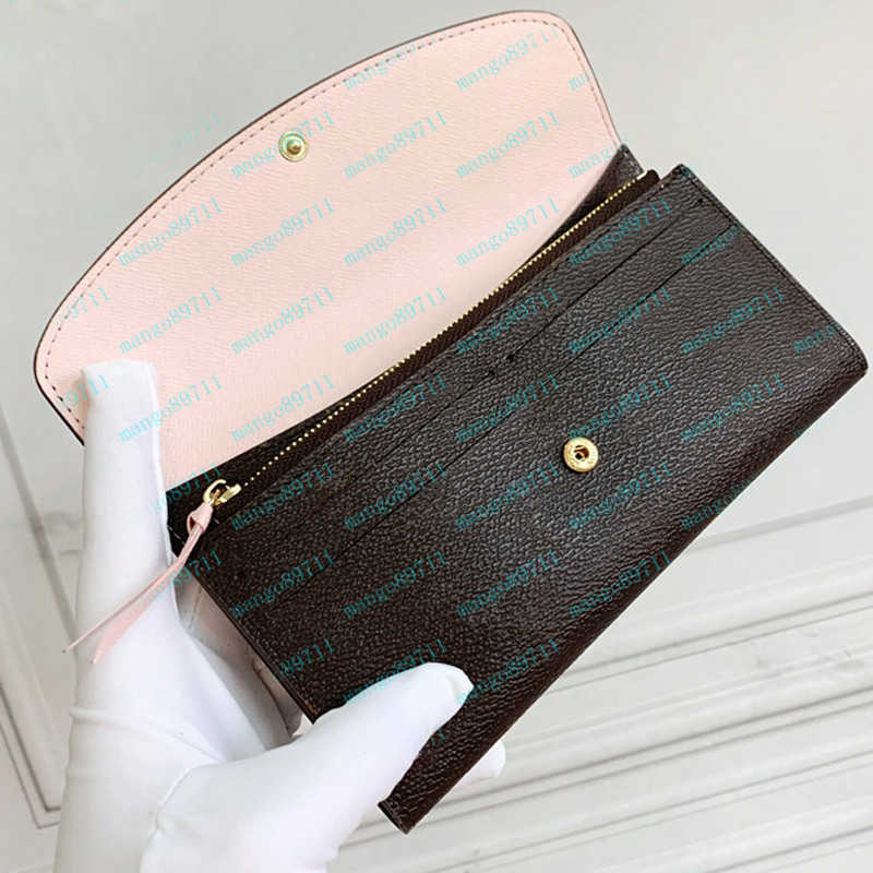 

M61289 Wallet Purses Fashion Bags Leather Women Printing Zipper Wallets Card Holder Coin Purse withe Box Dust Bag, Red