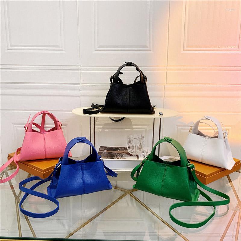 

Evening Bags Designer Bag Luxury 2022 Style Handbag For Woman Leather Mini Women's Trendy Solid Color Crossbody Shoulder Quality, Black