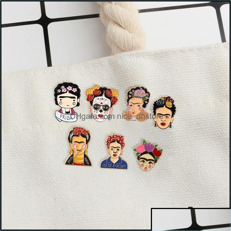 

Pins Brooches Pins Brooches Jewelry Women With A Word Eyebrow Personality Creative Brooch Cartoon Special Tide New Lapels Denim Bad Dhxdq