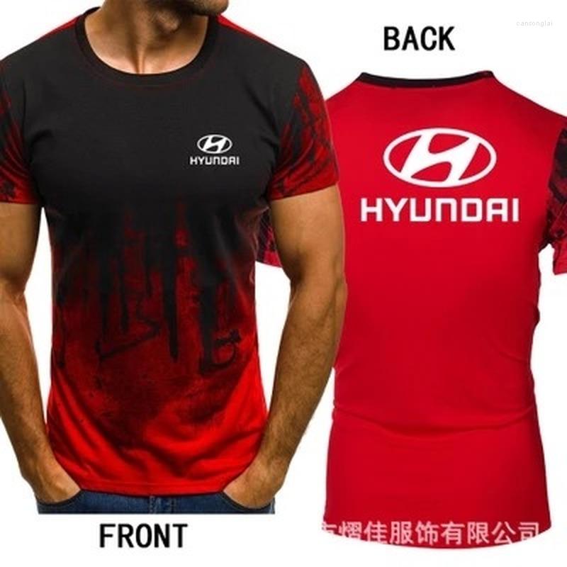 

Men' T Shirts 2022 For Hyundai T-shirt Men Gradient Color Short Sleeve Beefy Muscle Basic Solid Blouse Tee Shirt Casual Tshirt Summer F, Army green