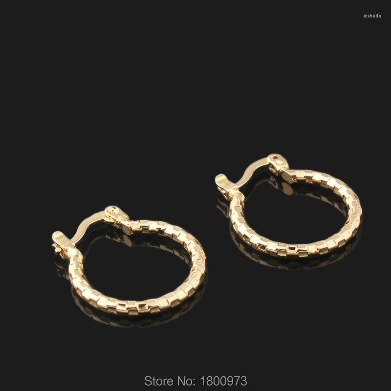 

Hoop Earrings Exquisite Rose Gold Color Fashion Environmental Copper Jewelry