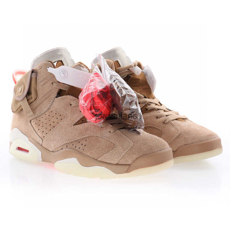 

Shoes Dr Desert s x Jumpman 6 Medium Sail-bright Crimson Sand Color Basketball Designer Sports Sneakers Original, With original symbol