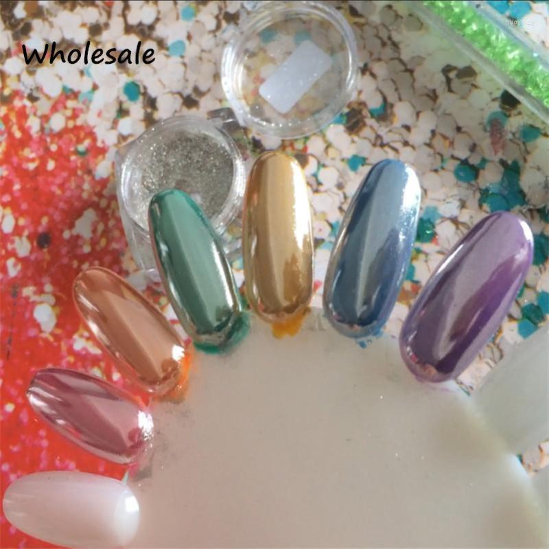 

Nail Glitter WHOLESALE SUPER MIRROR SILVER PIGMENT Chrome Effect Art Decoration Sequins Powder Dust Manicure Shining