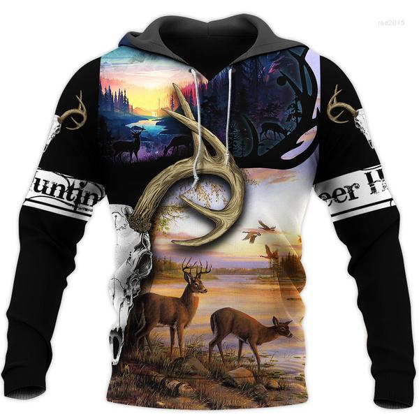 

Men's Hoodies Men Casual Deer Hunting Lover 3D Print Harajuku Pullover Women Hood Sweatshirt Hip-Hop Jacket Unisex Streetwear, Sweatshirts