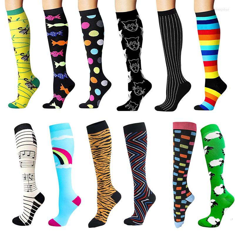 

Men's Socks 15 Colors Sport Compression For Varicose Veins Pregnancy Edema Running Hiking Basketball Soccer Footwear Men Stocking, 21