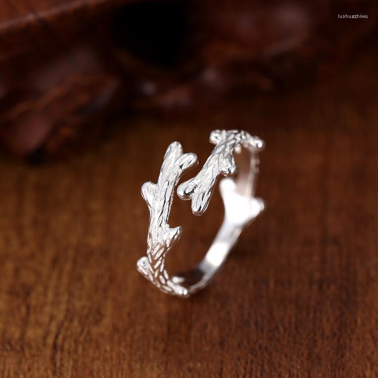 

Wedding Rings Punk Vintage Branch Ring For Women Men Adjustable Size Geometric Exquisite Creative Jewelry Wholesale