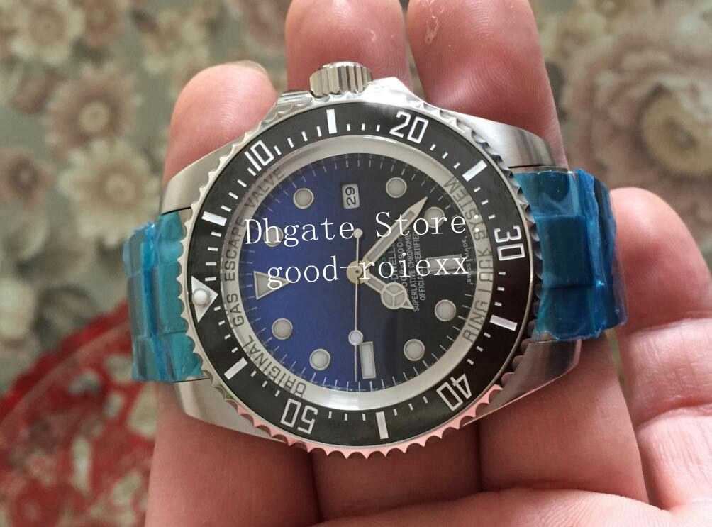 

44mm Watches Men Automatic 2813 Watch Men's Sea Black Blue Ceramic Bezel Dial 116660 Dive Sport Glidelock Clasp Sapphire Date Wristwatches
