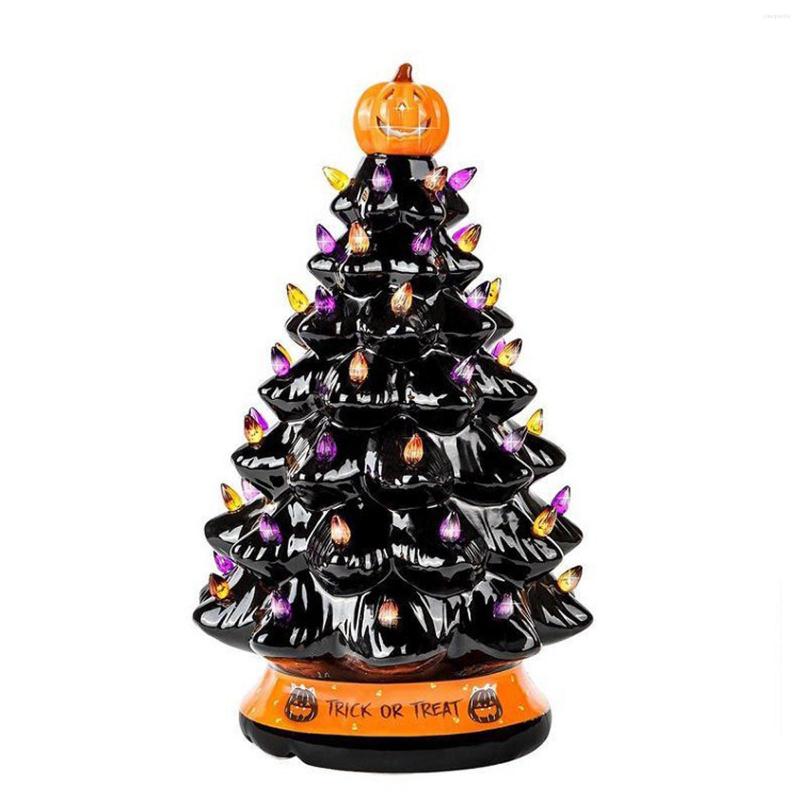 

Interior Decorations Halloween Tree Led Lighting Ornament Battery Powered Pumpkin Decoration For Living Room
