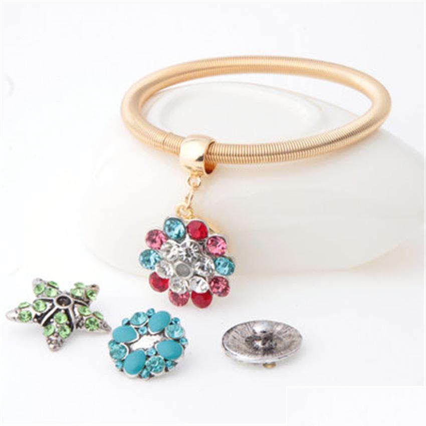 

Charm Bracelets New Snap On Elastic Bracelet Can Be Ly According To Your Favorite Diy Style Is Gorgeous And Changeable Drop Deliver Dhkh3