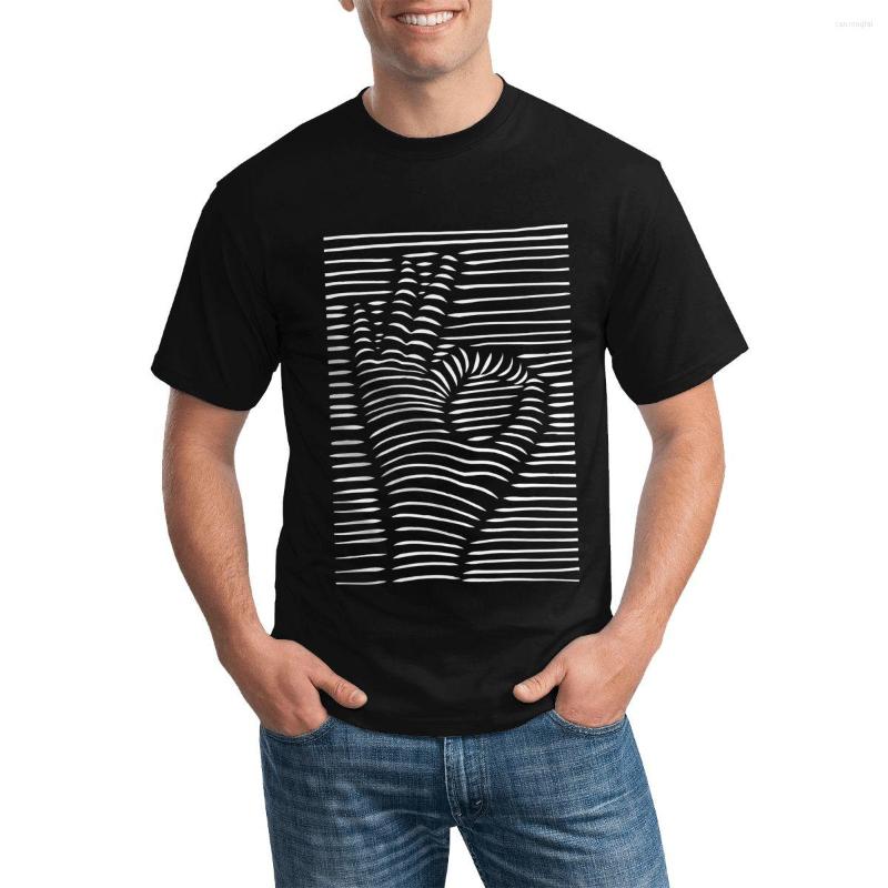 

Men's T Shirts 3D Hand Sign OK Diving Shirt Joy Division Style Printed 100 Cotton T-Shirt Oversized Funny Tshirt Men