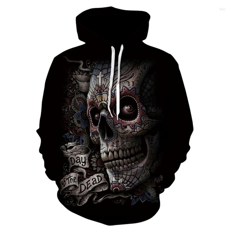

Men's Hoodies Fashion Ancient Horror Skull Pattern 3d Printing Men's/women's T-shirt Summer Street Trend Classic All-match Personality Loose, Picture color
