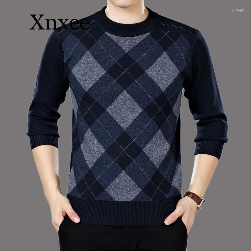 

Men's Sweaters Office Autumn Casual Men's Sweater Wool 2022 Splice Slim Fit Knittwear Mens Pullovers Men Cashmere Jacket