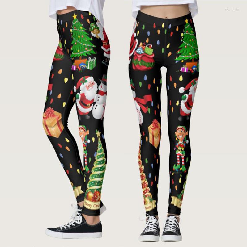 

Women' Leggings Christmas Women Sexy High Waist Skinny Leggins Fitness Legging Printed Workout Fashion Stretch Trousers Pants, 03