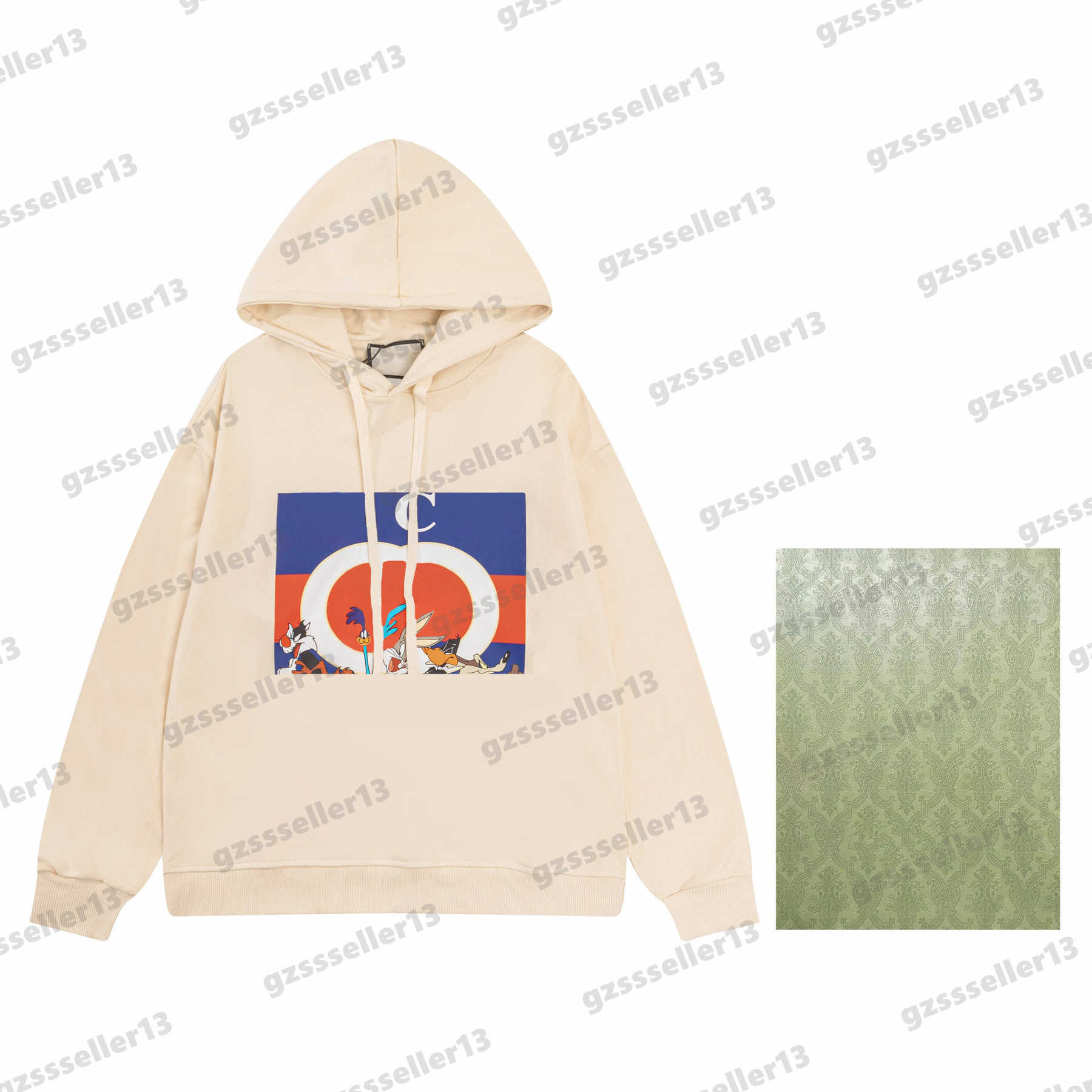 

Designer Womens Hoodie Fashion Brand Jumper Unisex Cartoon Pattern Letter Logo Print Limited Hoodies Cotton Loose-fitting Hooded Sweatshirt 0912, 13