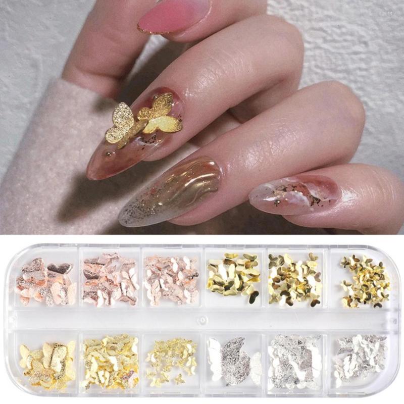 

Nail Art Decorations 1 Box Good Decor Plentiful Quantity Easy To Apply Colorful 3D Butterfly Decoration Accessories