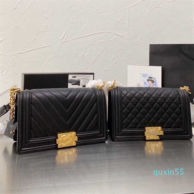 

Evening Bags Designer Bags Diamond Chain Crossbody Mom Leather Caviar Shoulder, Silver clasp