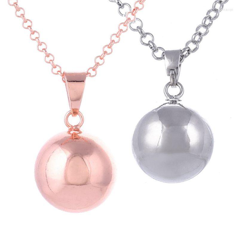 

Pendant Necklaces Harmony Ball Necklace Brilliant Pregnancy Vintage Chime Bola 40" Long Chain For Mother Bady Jewelry