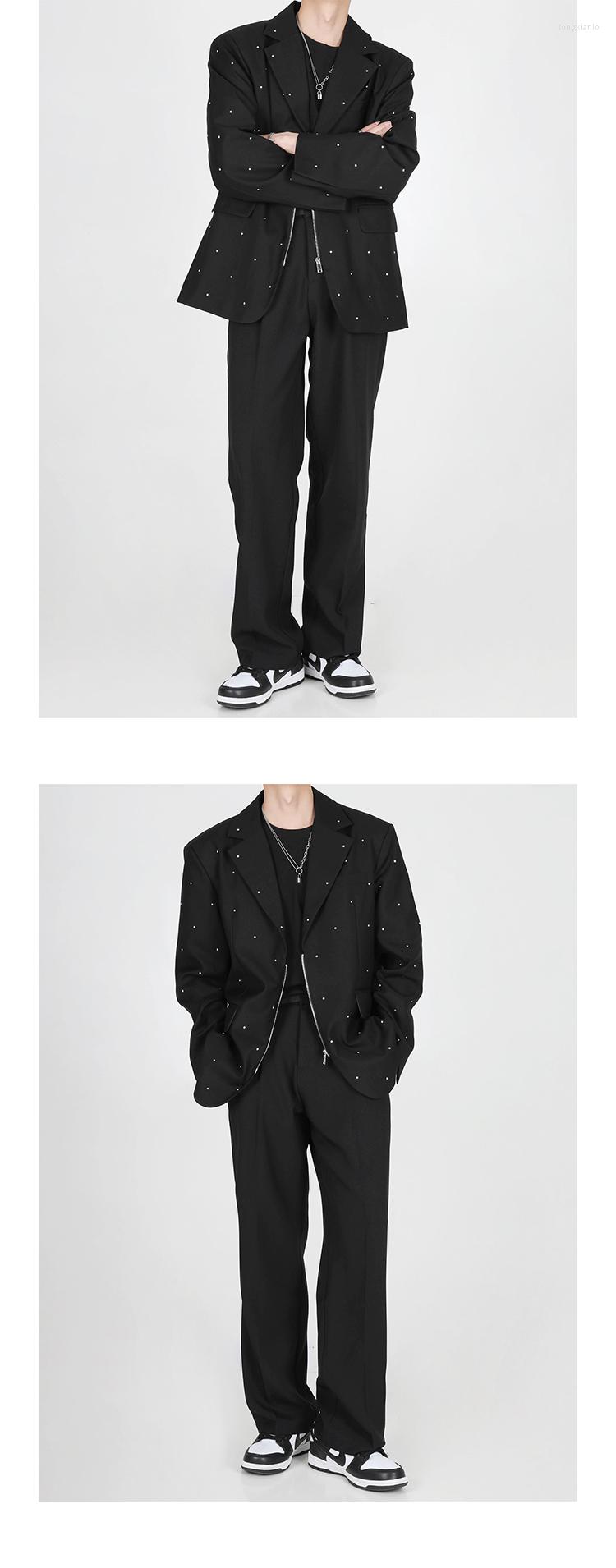 

Men's Suits Bn148 Fashion Men's Coats & Jackets 2022 Runway Luxury European Design Party Style Clothing, Black