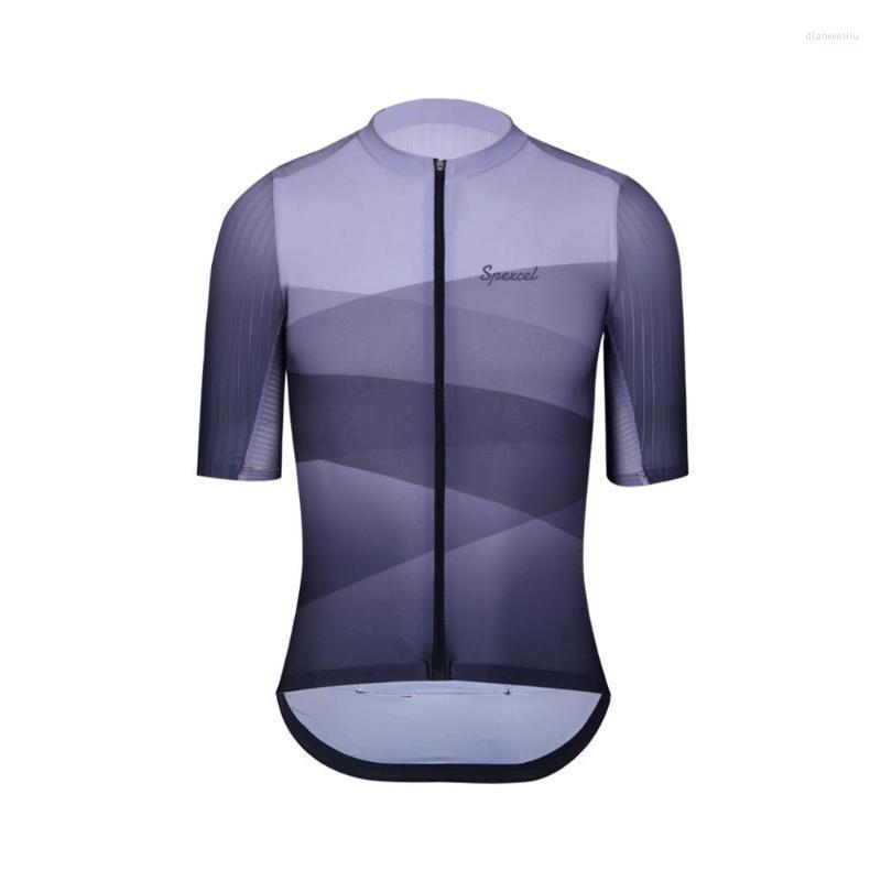 

Racing Jackets SPEXCEL 2022 Black Gray Cycling Jersey Short Sleeve Road Mens Shirt Aerodynamics Fabric At And Back1, Picture shown