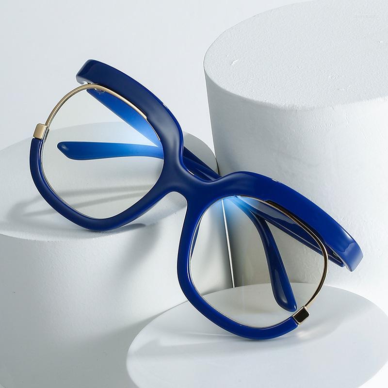 

Sunglasses Circle Glasses Round Transparent Optical Frames Steampunk Blue Light Blocking Fashion Leopard Oversize Decorative No Dioptric