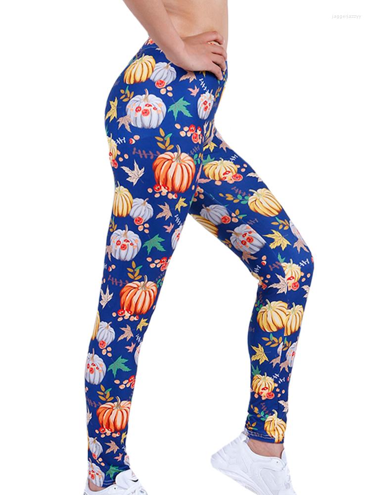 

Women's Leggings NDUCJSI Polyester Stretchy Fitness Leggins Christmas Pumpkin Printing Women Sexy Workout Pants High Waist Elastic, Pd312