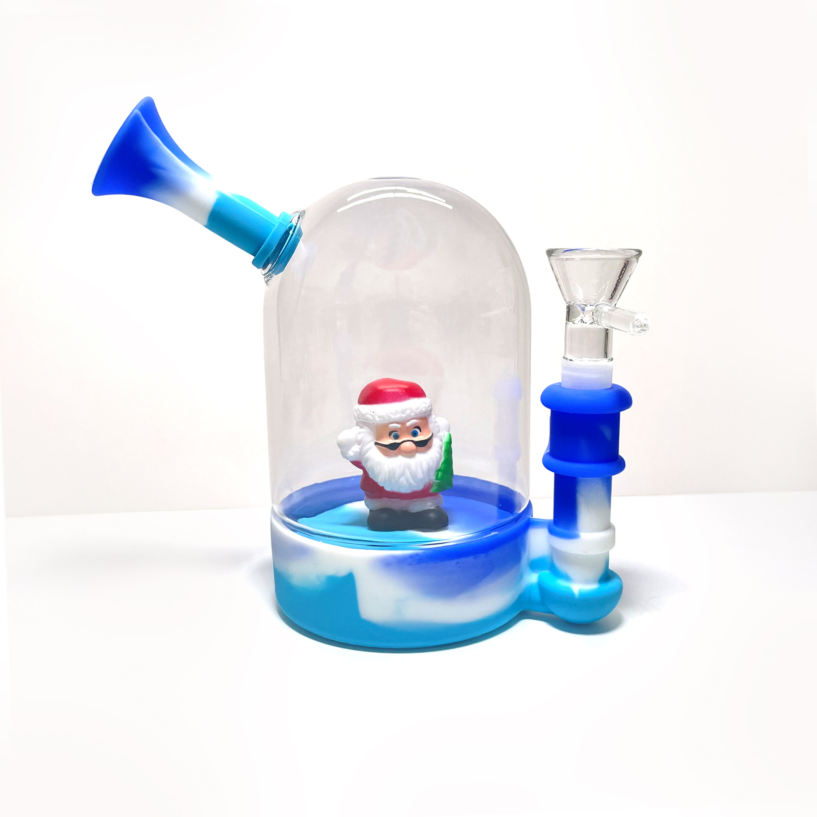 

Home Garden glass bong silicon shisha different shape hookah silicone water pipes bongs dab rig oil rigs Christmas style
