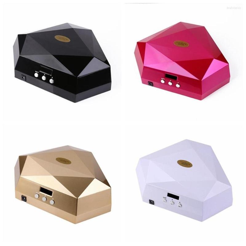 

Nail Dryers 60W Double Hands Dryer UV LED Lamp Diamond Shape Apply Gel Clou Polish, Black