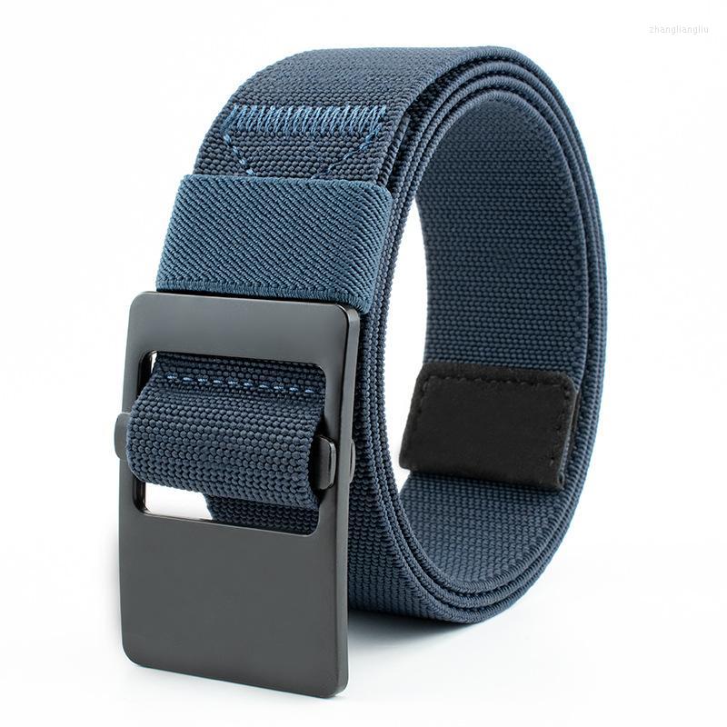 

Belts Outdoor Sports Leisure Versatile Nylon Woven Quick Drying Metal Buckle Men's And Women's BeltsBelts, Black