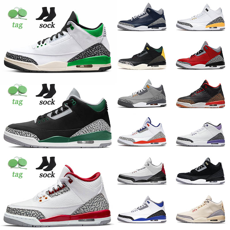 

J3 Basketball Shoes For Womens Mens 3s Patchwork Rust Pink Racer Blue UNC Court Purple Kumquat Tinker NRG Black Cat Katrina Sports Sneakers Trainers Size 13, C33 36-40