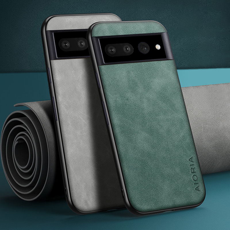 

Cases for Google Pixel 7 Pro Hoogwaardige Lederen Case Voor Google Pixel 7 beschermende Cape, Blue