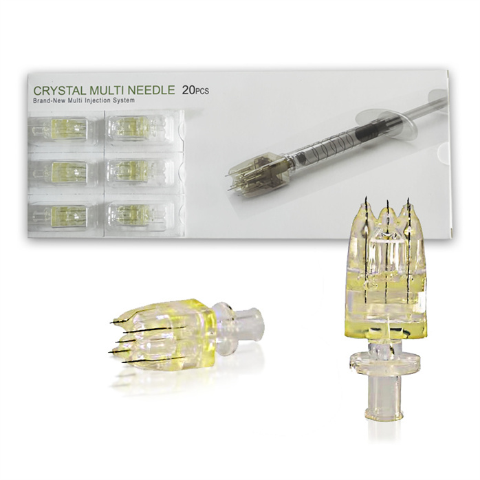 

20 pcs Crystal Multi Needle Mesotherapy Injector 5 Pin Needle 32G 2mm