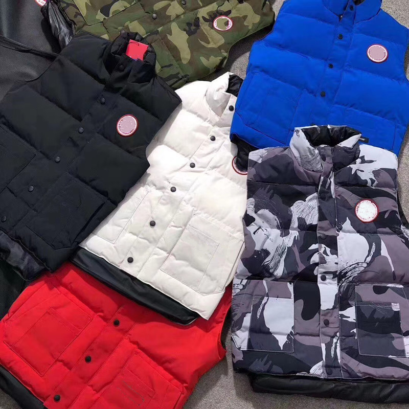 Women men winter down jacket vest puffer Parkas coat designers outerwear quilted body warmer Windbreaker snow ski clothing sleeveless jackets wit