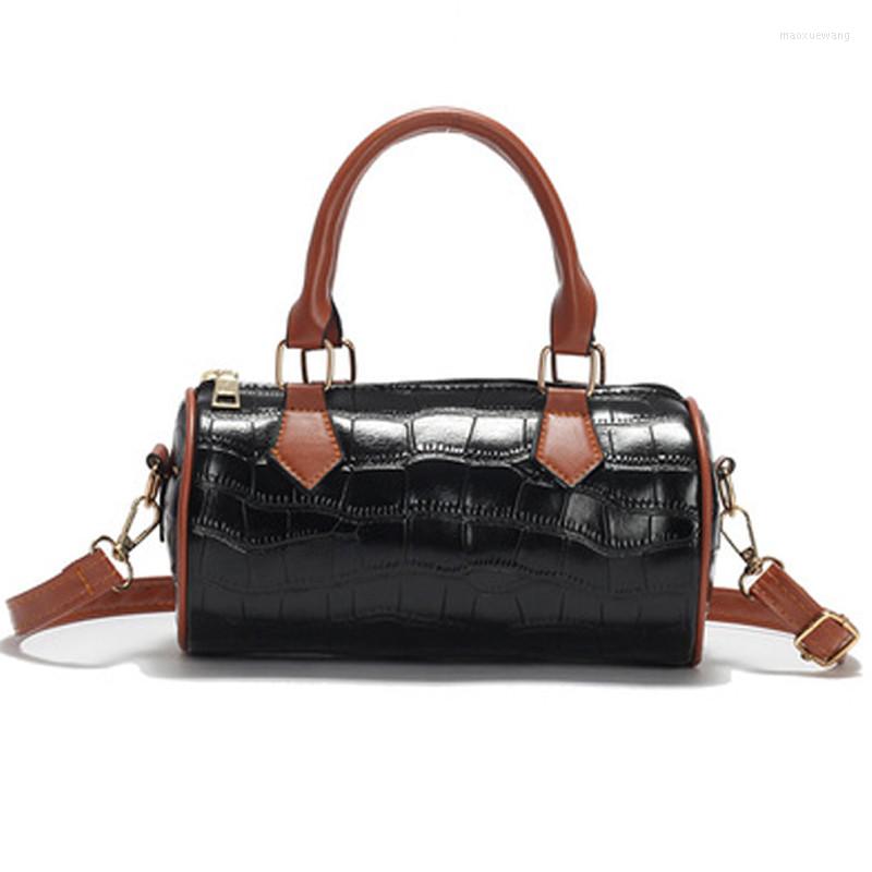 

Evening Bags Cylindrical Underarm Women's Shoulder Female Solid Color Casual Handbag 2022 PU Leather Tote Crossbody Bag For Women, Black